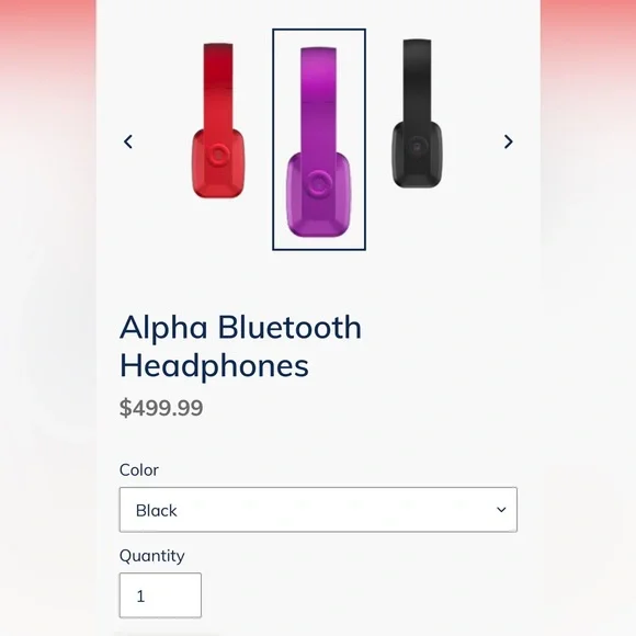 Alpha Bluetooth headphones • purple NWT